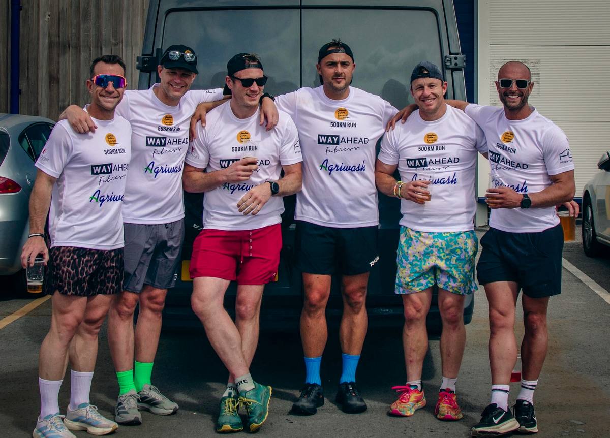 Team at the finish